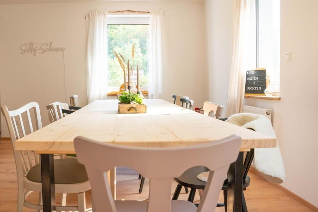 Schlaf-Scheune Auf Islandpferdehof Im Gruenen Steinau an der Strasse Exterior photo